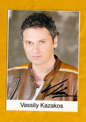 Vassily Kazakos - ( deutscher Schauspieler ) - persönlich signiert