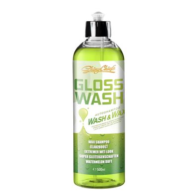 ShinyChiefs Glosswash Wassermelone - WASH & WAX Mildes Autoshampoo mit Glanzverstä