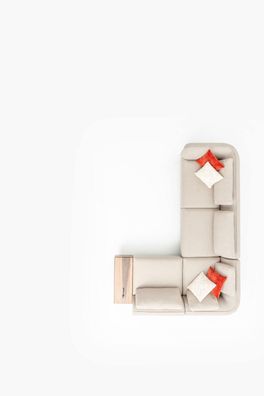 Ecksofa Couch L-Form Modern Design Sofa Wohnzimmer Möbel Neu