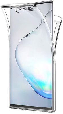 Full Cover Für Samsung Galaxy Note 10 Silikon TPU 360° Transparent Schutzhülle