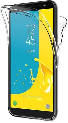 Full Cover Für Samsung Galaxy J6 2018 Silikon TPU 360° Transparent Schutzhülle