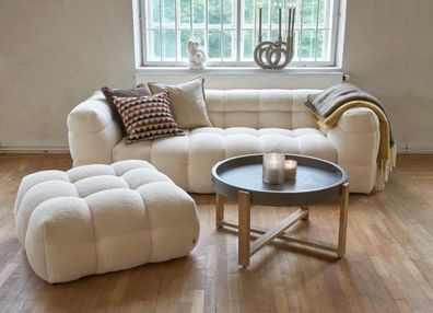 Sofa Chesterfield 3 Sitzer Polster Couch Antik Stil Couchen Textil Stoff Sofa