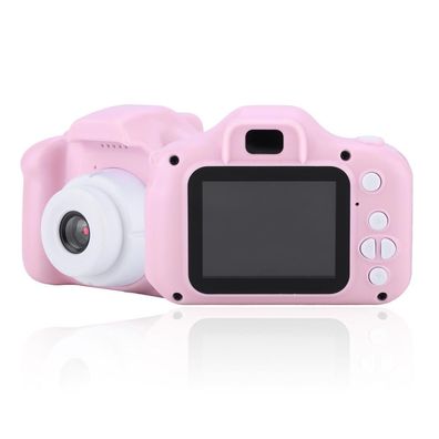 Wisam® WH-X2 Kinderkamera Rosa 1080P 2 Zoll Display Spielzeug Kamera