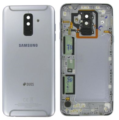 Original Samsung Galaxy A6 Plus A605 Akkudeckel Backcover Orchid Grey Akzeptabel