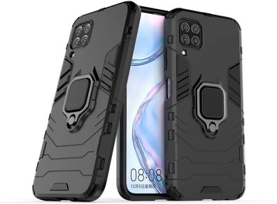 Wisam® Schutzhülle für Samsung Galaxy A42 5G Panzer Hülle Armor Ring Case Kickstand