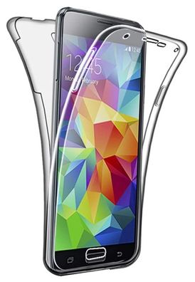 Full Cover Für Samsung Galaxy S5 Silikon TPU 360° Transparent Schutzhülle