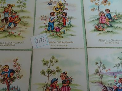 alte Postkarte AK West Germany Sort 659 signiert Mariapia Namenstag Kinder SETs