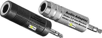 goobay ® Audio Klinke Adapter Klinke 3,5 mm Stecker > 6,35 mm Buchse Stereo NEU