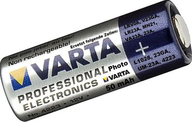 12V 50mAh Batterie Alkali Photo Varta LRV08, V23GA, LR23A, MN21, VA23A, 23A....