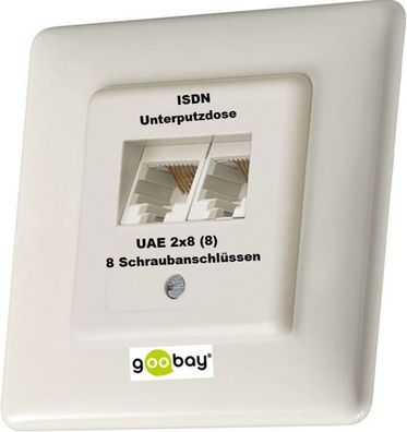 ISDN UAE 2x8(8) Unterputz Telefondose up von goobay ® NEU Telefon Dose