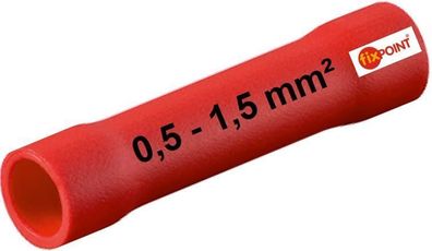 Stossverbinder rot 0,5-1mm² Quetschverbinder Stoßverbinder Kabelverbinder NEU