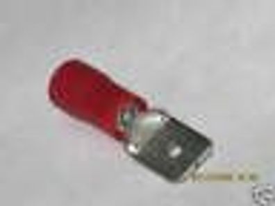 10x Kabelschuhe rot 0,5-1,5mm² Flachstecker 6,4 NEU&OVP