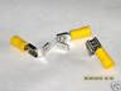 10x Kabelschuhe gelb 4,0-6,0mm² Steckabzweiger 6,4 NEU