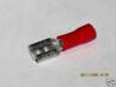 10x Kabelschuhe rot 0,5-1,5mm² Flachhülse 4,8 NEU & OVP