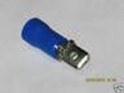 10x Kabelschuhe blau 1,5-2,5mm² Flachstecker 4,8mm NEU
