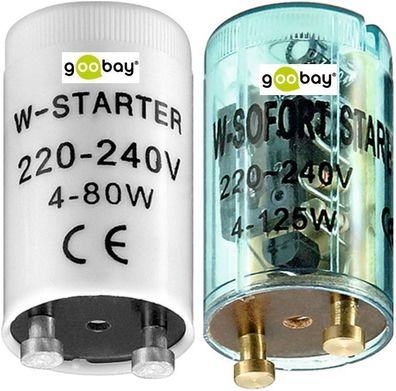Standard Starter oder Flackerfreier Sofortstarter f. Leuchtstofflampen goobay
