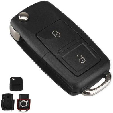 Klappschlüssel Schlüssel für VW Audi Golf IV 4 Bora Passat Polo Funkschlüssel