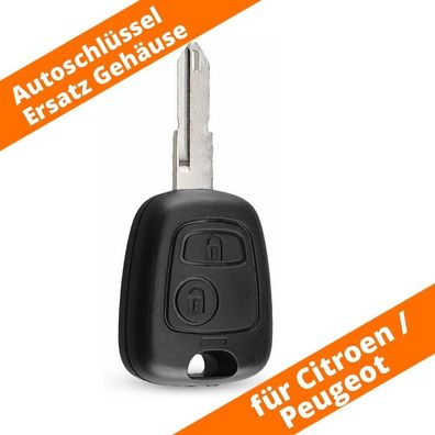 Schlüssel Ersatz Tasten Gehäuse für Peugeot Citroen C1 C2 C3 206 107 307 Aygo