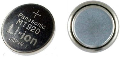 1 x Panasonic MT920 Akku für Solar Knopfzelle 3,5mAh Lithium N923 lose bulk Neu