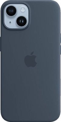 Apple MPRV3ZM/ A Magsafe Silikon Mikrofaser Cover Hülle für iPhone 14 - Sturmblau