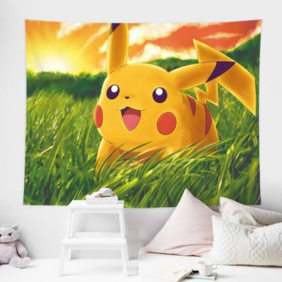 Pikachu Bulbasaur Stitch Wandteppich Tapestry Wandbehänge Toothless Hintergrund Tuch