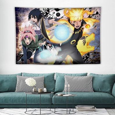 Anime Naruto Tapestry Zoro Wandbehänge Sasuke Kakashi Photo Props Hintergrund Tuch
