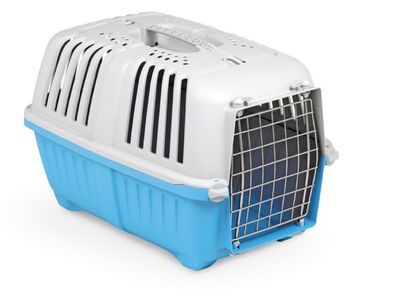 Transportbox Pratiko mit Metalltür für Katze Hund