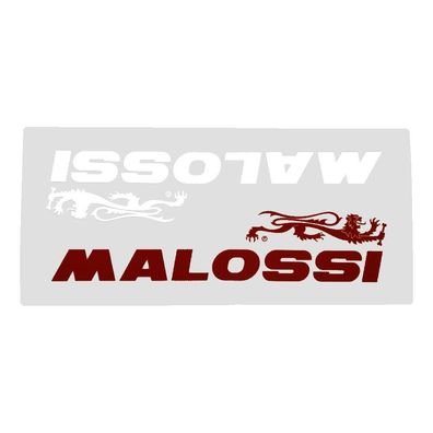 Aufkleberset Schriftzug "Malossi Red & White S", 90x45 mm, 1 Set = 2 Stück