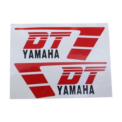 Aufkleber Set weiß/ rot für Yamaha DT 50 MX ab 1986