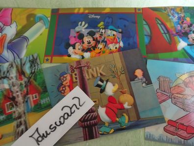 alte Postkarten AK Disney Dedi Reggio Emilia Toppan 3D Top Sterio Micky Donald Duck