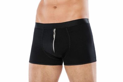 Sexy Herren Shorts Schwarz mit Reißverschluss GayLe Wäsche bis Gr. 5 XL