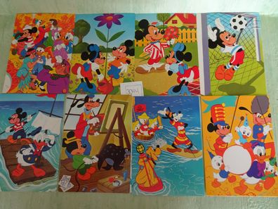 alte Postkarten AK Walt Disney Orania Micky Daniel Düsentrieb Donald Lupo....