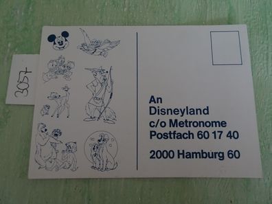 alte Metronome Postkarte AK Walt Disney Schallplattenbilderbuch Disneyland