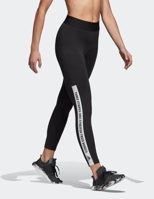 Adidas Damen Long Tights Leggings Laufhose Running SID Jogginghose schwarz