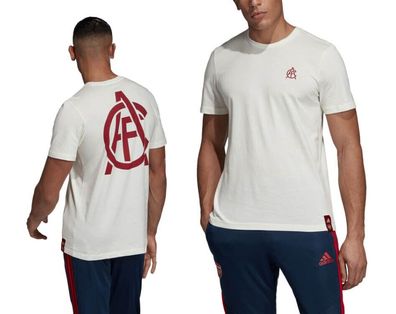ADIDAS FC Arsenal London Herren Kurzarm Streetwear T-Shirt Baumwolle Gr. S - XL