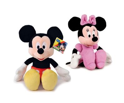 Minnie Maus Micky Maus Mouse Plüschtier Kuscheltier Stofftier Lizenzware 46cm XL