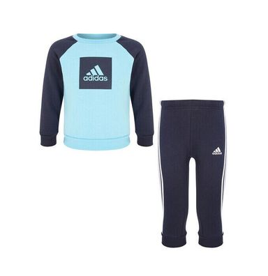ADIDAS Kinder Jogginganzug Trainingsanzug Babyjogger 3S Logo Jog GM8973 blau