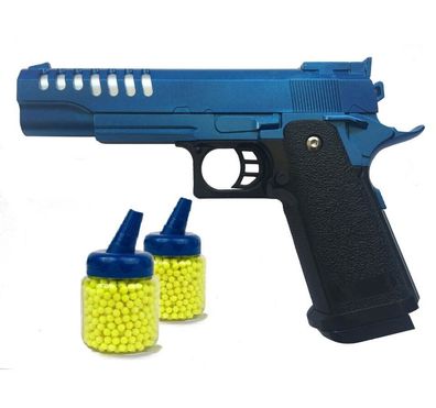 Softair Metall Pistole Waffe Airsoft RV17 0,5 Joule ab 14, ca.40 Kugeln 22 cm