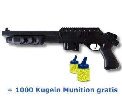 Softairgewehr 0581 Waffe ab 14 Jahre Sniper Gun Airsoft ca.51 cm + 1000 Kugeln