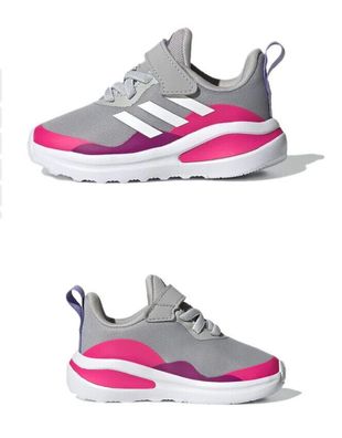 ADIDAS FortaRun EL I Kinder Sneaker Schuhe Sportschuhe grau / pink H04131