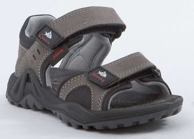 Capt'n Sharky Sandale grau schwarz Jungen Klettverschluss 410162-9