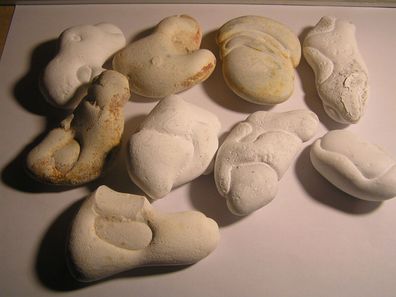 Feensteine, Fairy Stones, Menilite Marokko, SP-801, verschiedene Steine