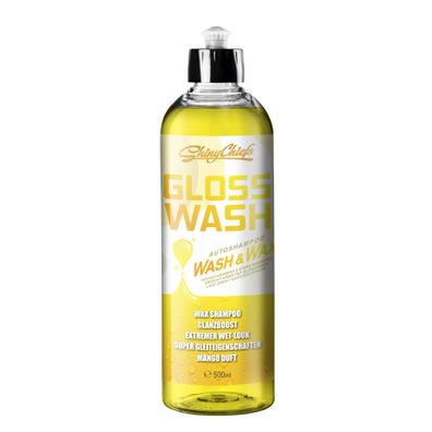 ShinyChiefs Glosswash MANGO - WASH & WAX Mildes Autoshampoo mit Glanzverstärker