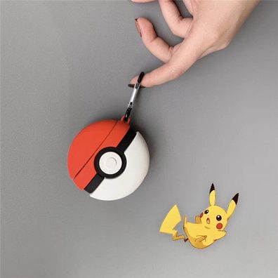Pokémon Poké Ball 3D Hülle Schutzhülle für Apple AirPods 1/2 und AirPods Pro