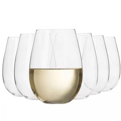 Krosno Gläser für Weißwein Wein Getränke Wasser | Set 6 | 500 ml | Spülmaschine