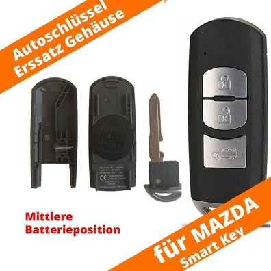 Auto Smartkey Schlüssel Gehäuse für MAZDA 2 3 6 CX-7 CX-5 CX-9 MX-5 3 Tasten