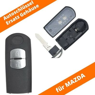 Smartkey Funk Schlüssel Gehäuse für Mazda 2 3 6 CX-3 CX-5 MX-5 2 Tasten