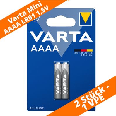 2 x Varta Mini AAAA LR61 MN2500 LR8D425 1,5V 4061 Alkaline Batterie 1 x 2er