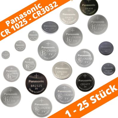 Panasonic CR 1025 - 3032 Lithium Knopfzellen Batterien 3V wählen Sie 19 Typen