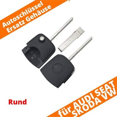 Klapp Schlüssel Rohling HAA HU66 Auto Gehäuse Funk Ersatz für VW Audi Seat Skoda